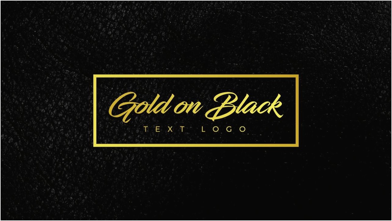 Illustrator Text Logo Template Free Gold Foil