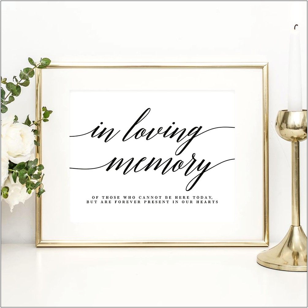 In Loving Memory Customize Picture Templates Free