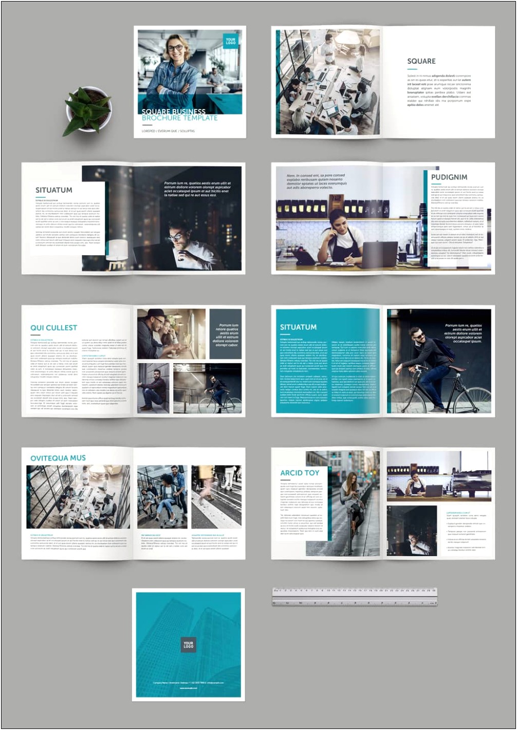 Indesign 4 Page Magazine Story Template Free