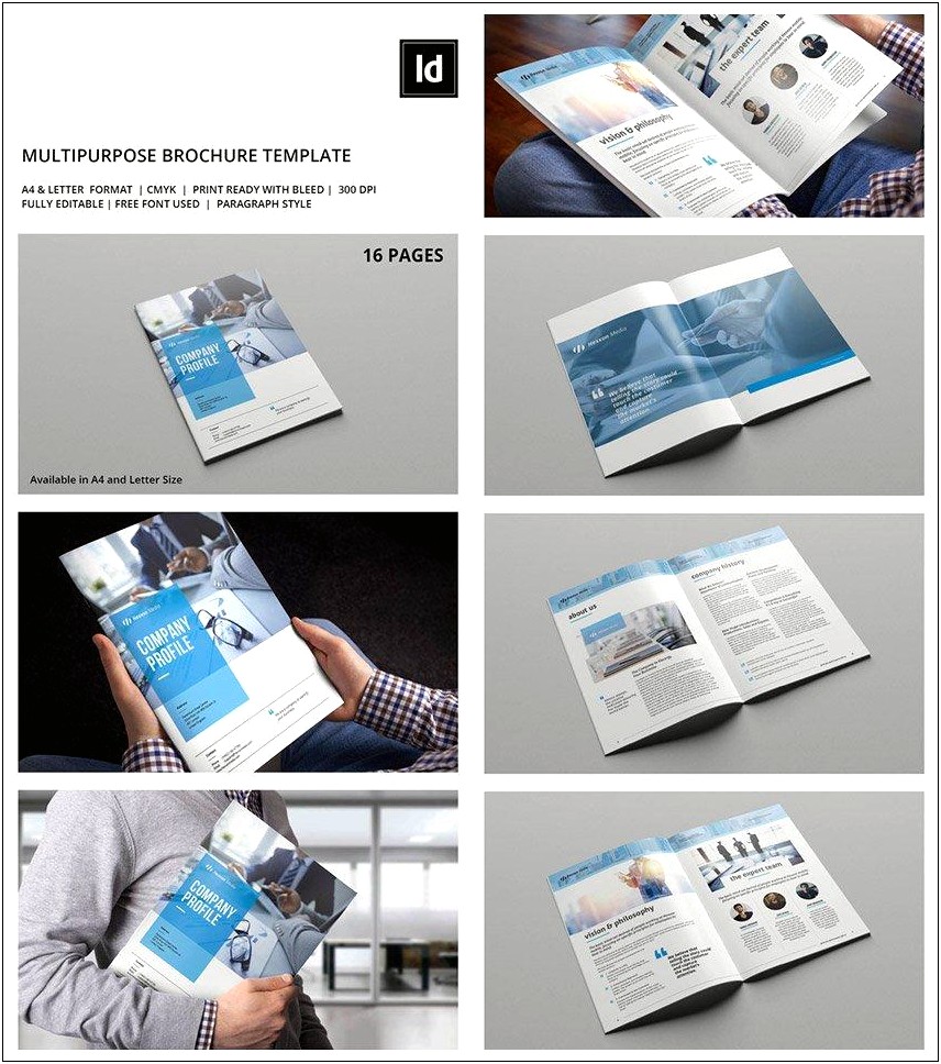 Indesign A4 Brochure Templates Free Download