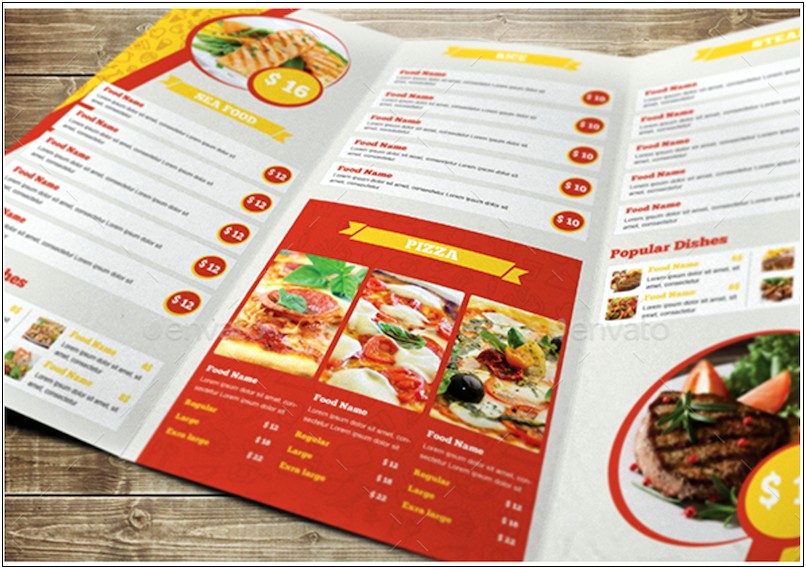 Indian Restaurant Menu Card Templates Free Download