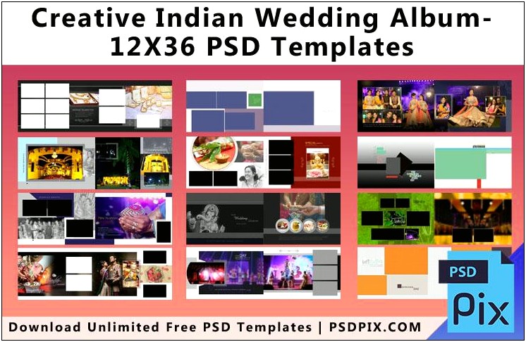 Indian Wedding Album Templates Psd Free Download