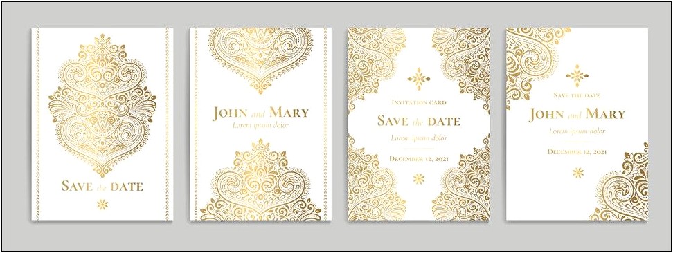 Indian Wedding Invitation Card Background Design