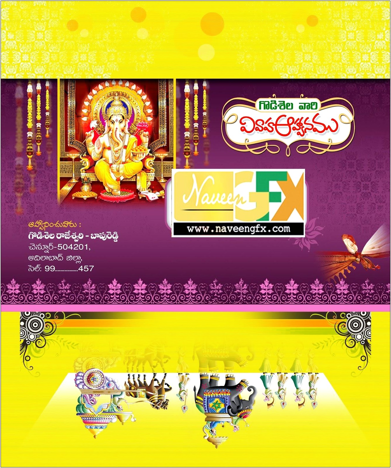 Indian Wedding Invitation Card Psd Free Download