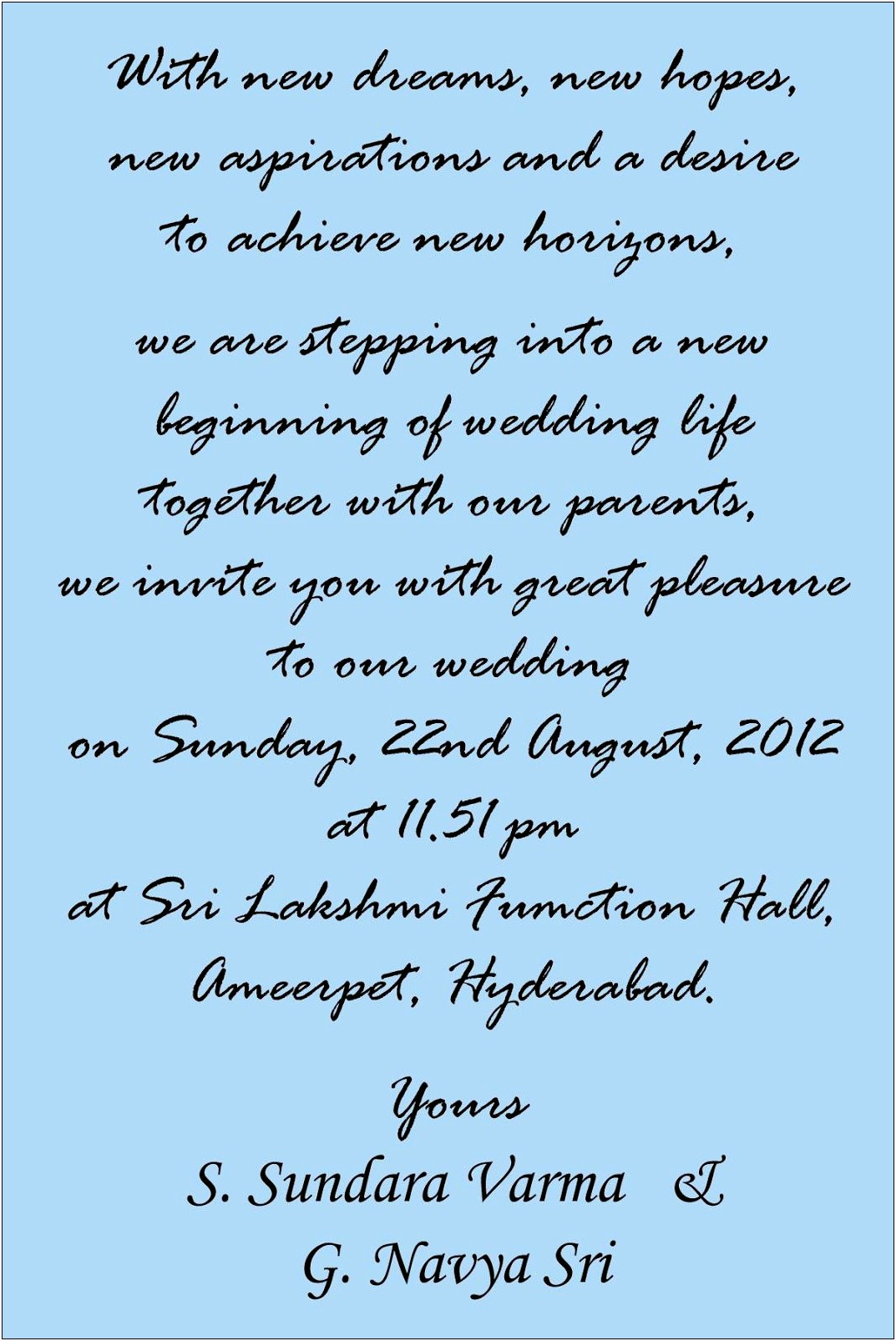 Indian Wedding Invitation Quotes From Parents