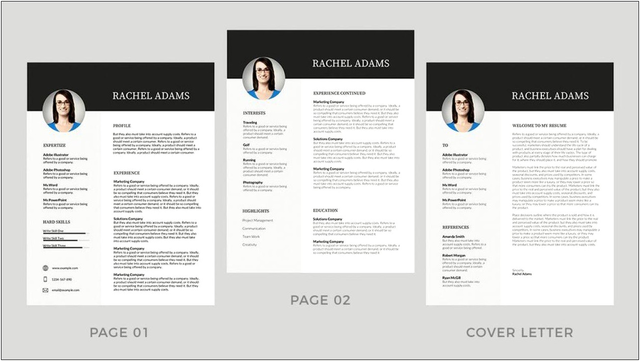 Infographic Cv Template Microsoft Word Free Download