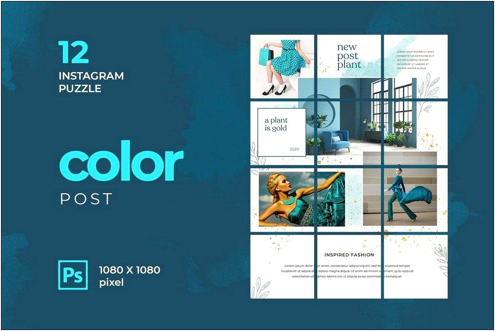 Instagram Grid Template Psd Download Free
