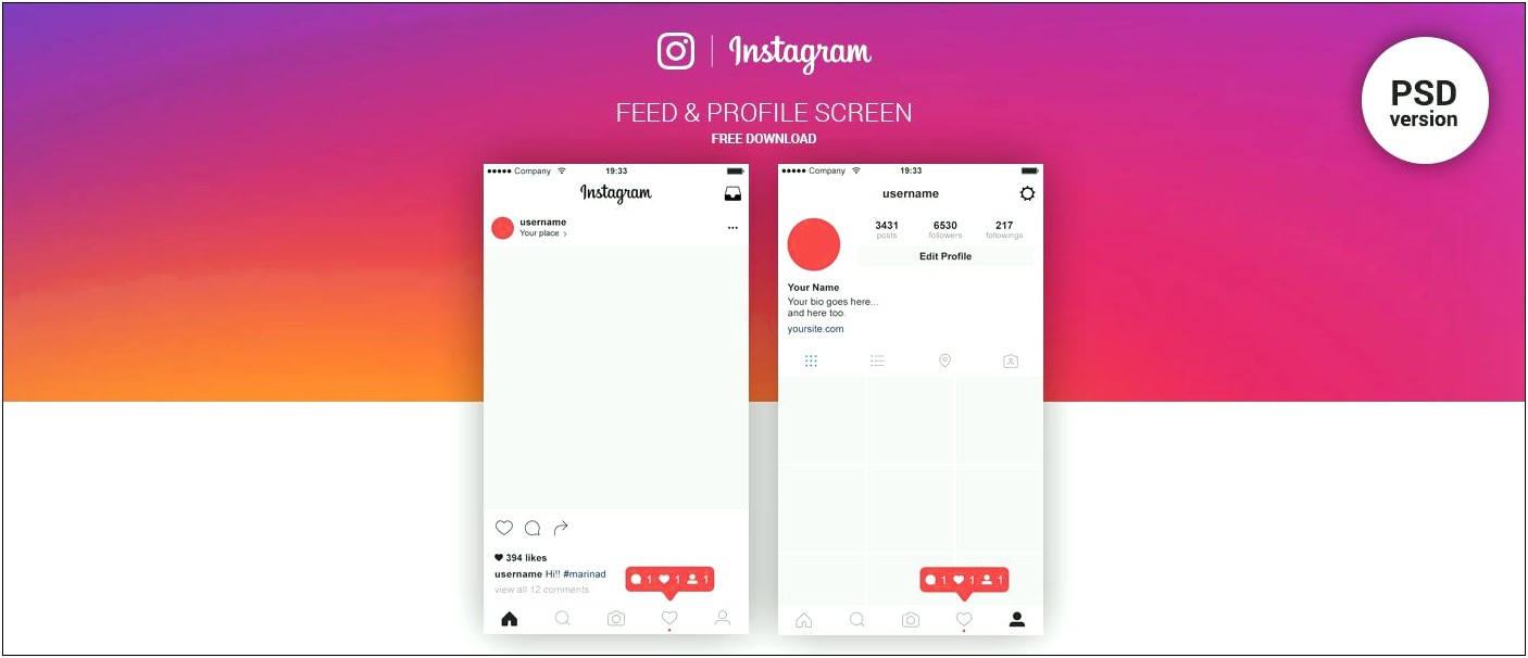 Instagram Profile Promo After Effects Template Free