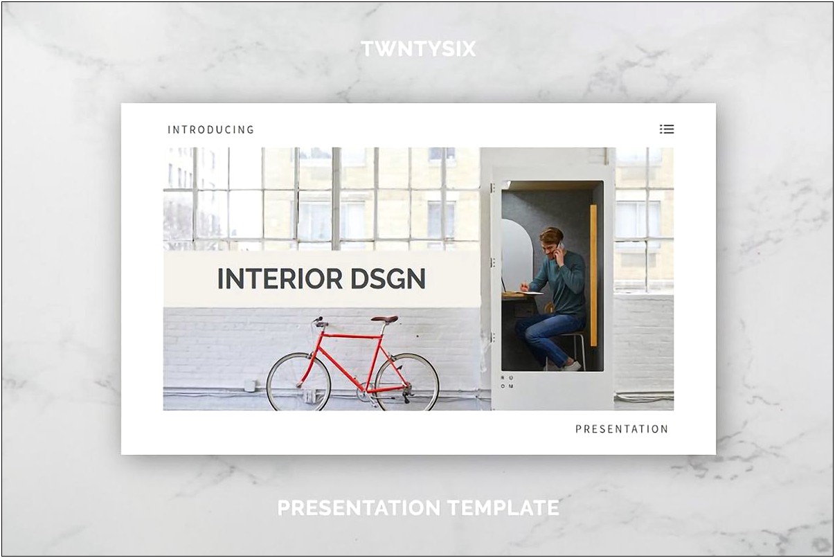 Interior Design Portfolio Ppt Templates Free Download