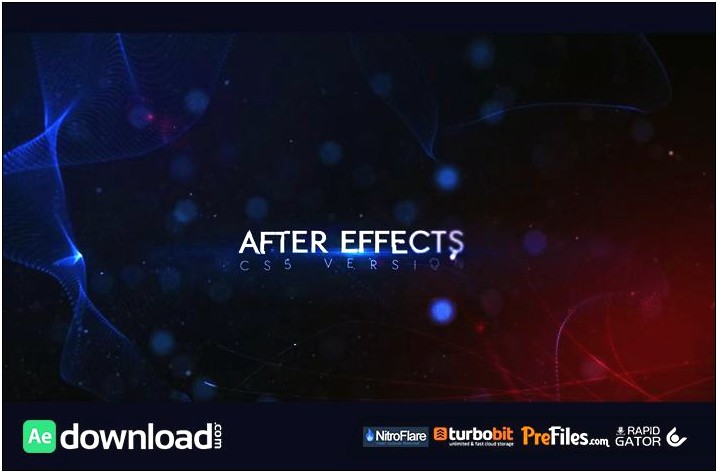 Intro Teaser After Effects Template Free Download