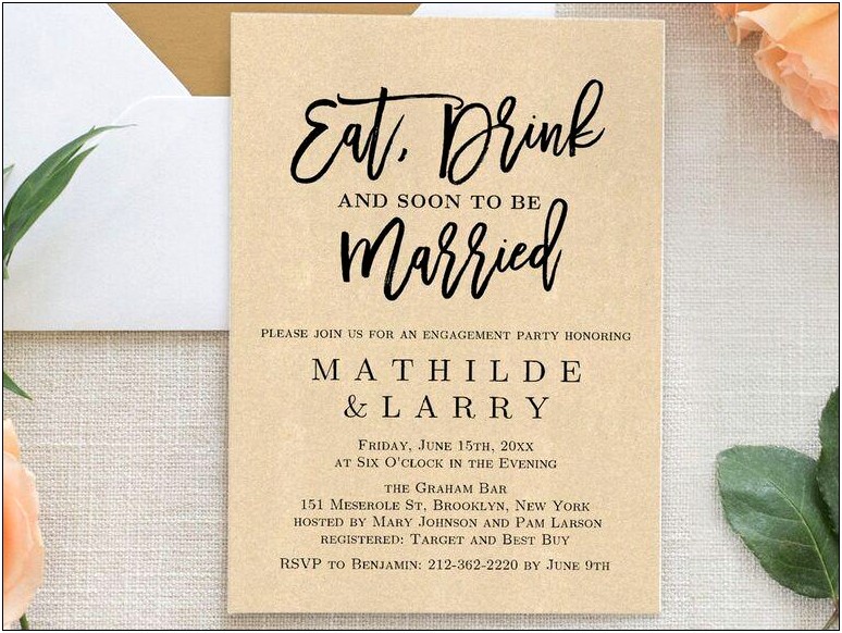 Invited To Engagement Party But Not Wedding