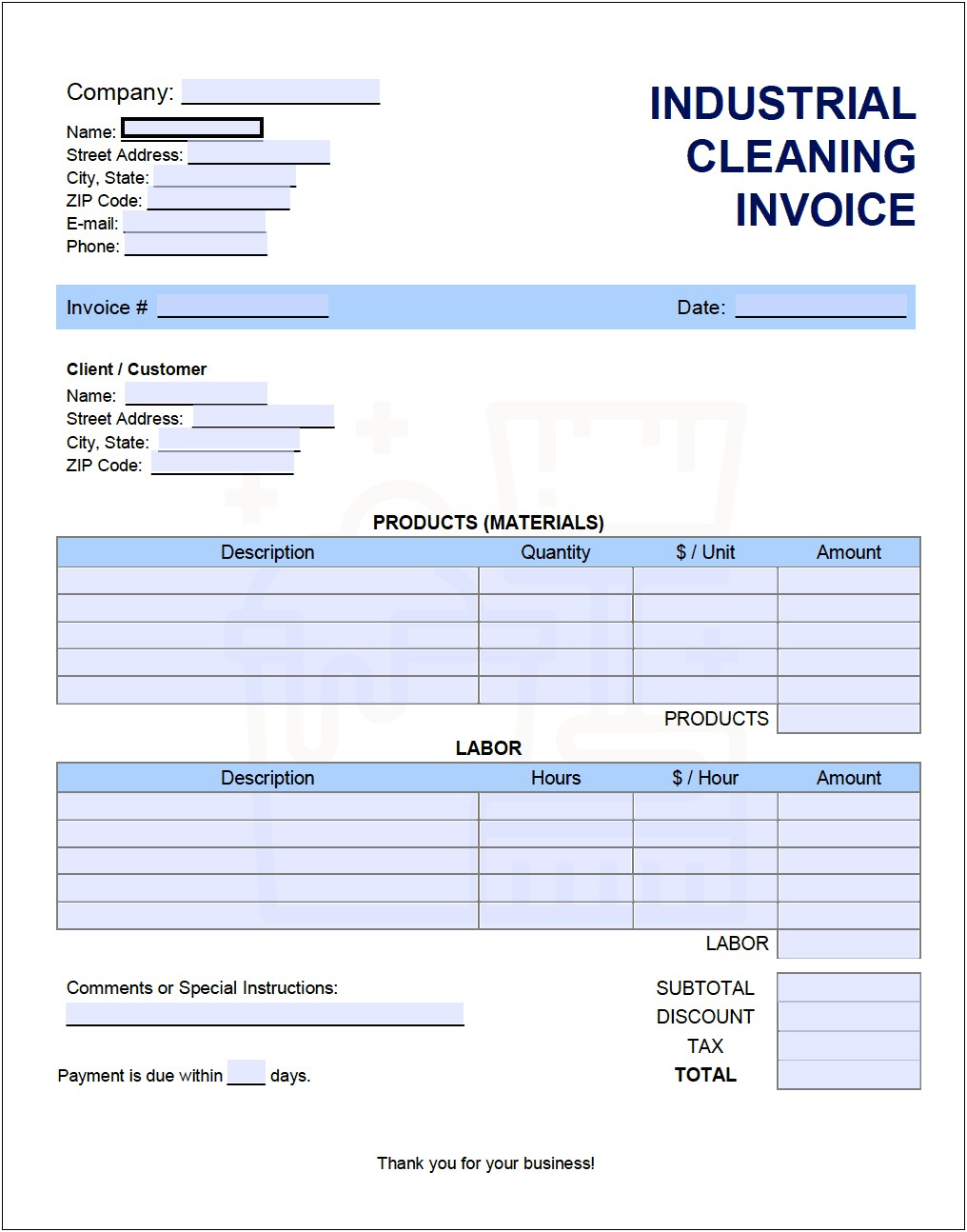 Invoice For Auto Detailing Template For Free