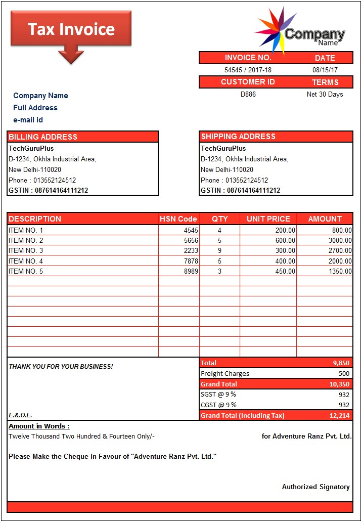 Invoice Template For Word 2000 Free Download