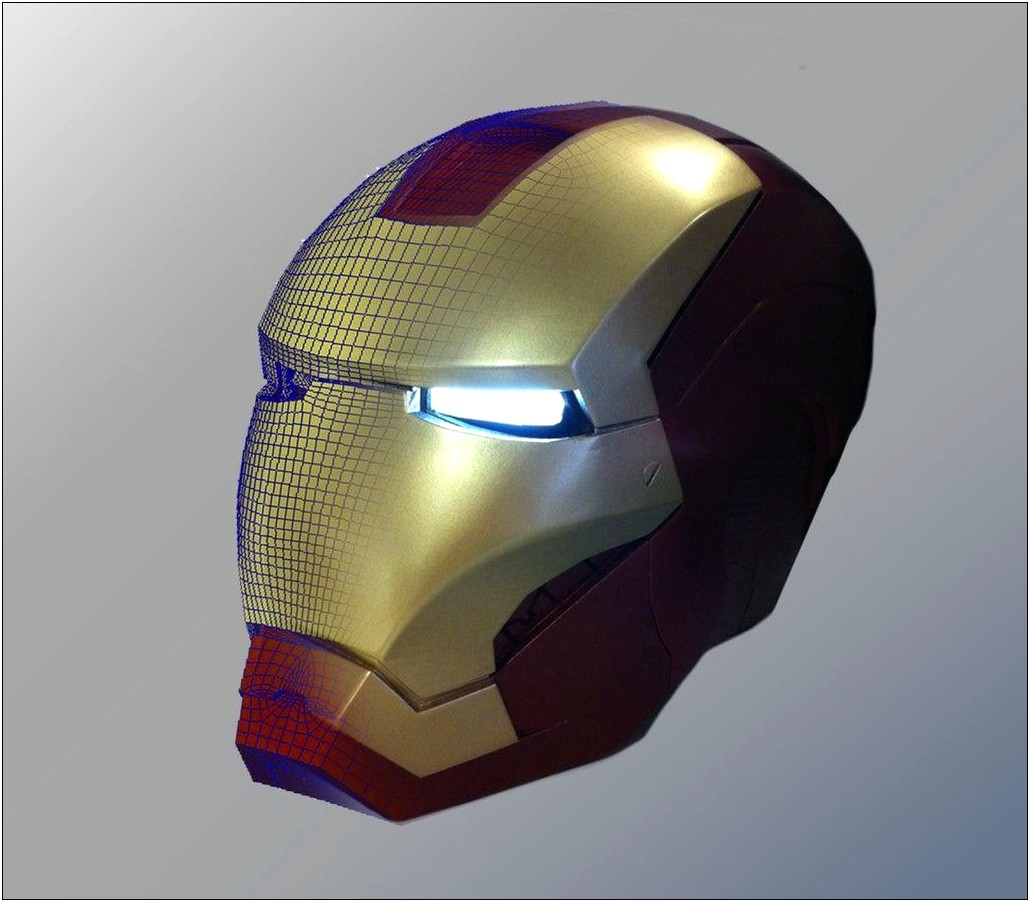 Iron Man Helmet Template Free Download