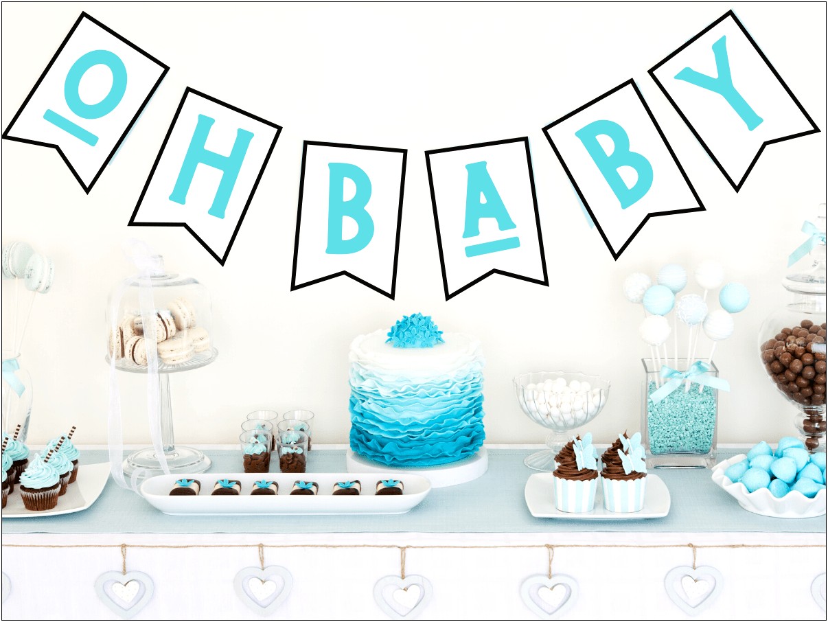 Is A Boy Baby Shower Favors Template Free