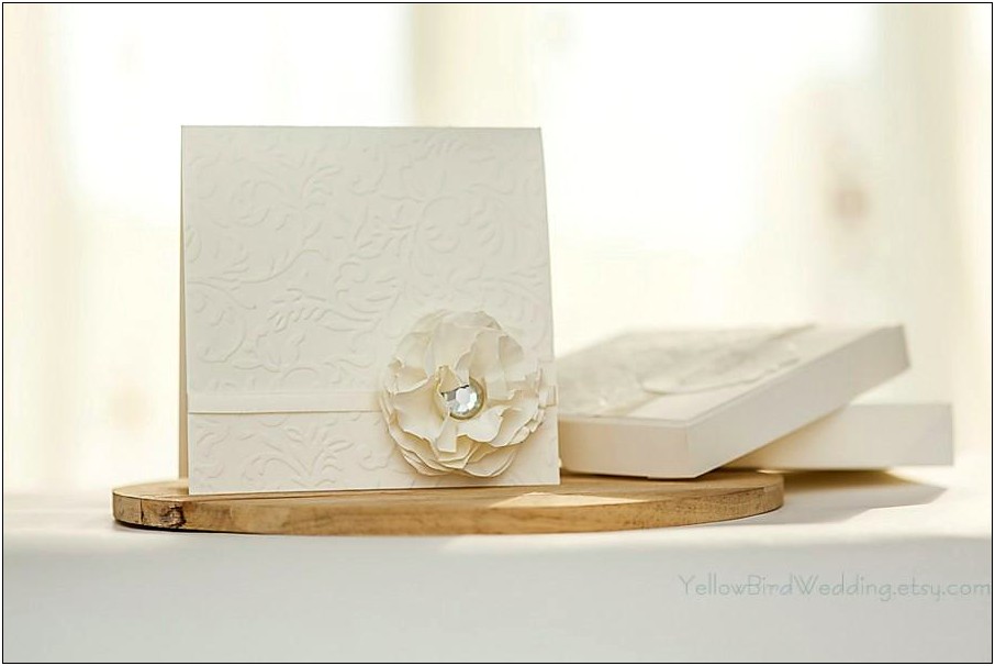 Ivory All Over Lace Wedding Invitations
