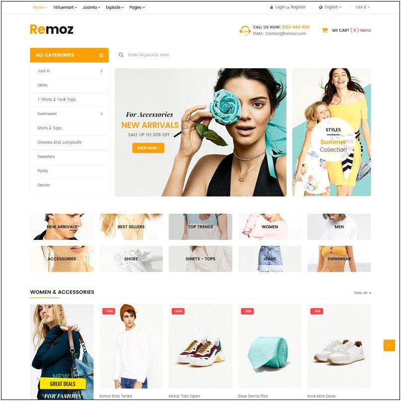 Joomla 2.5 Fashion Templates Free Download