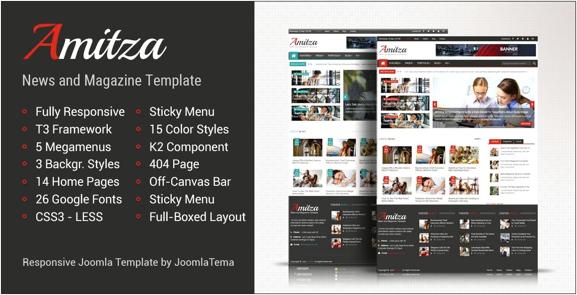 Joomla News Portal Template Free Download
