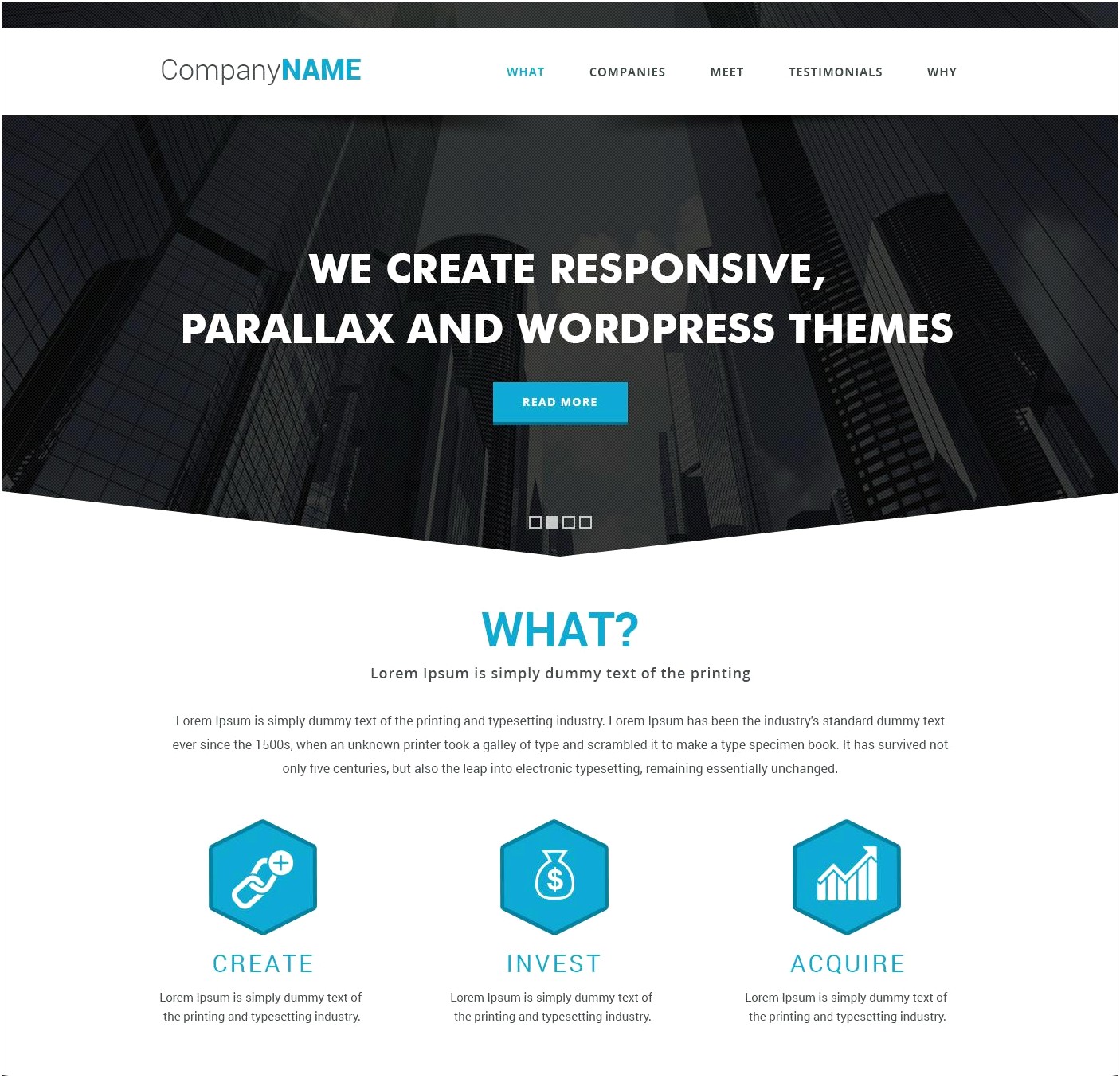 Jquery Parallax Scrolling Template Free Download