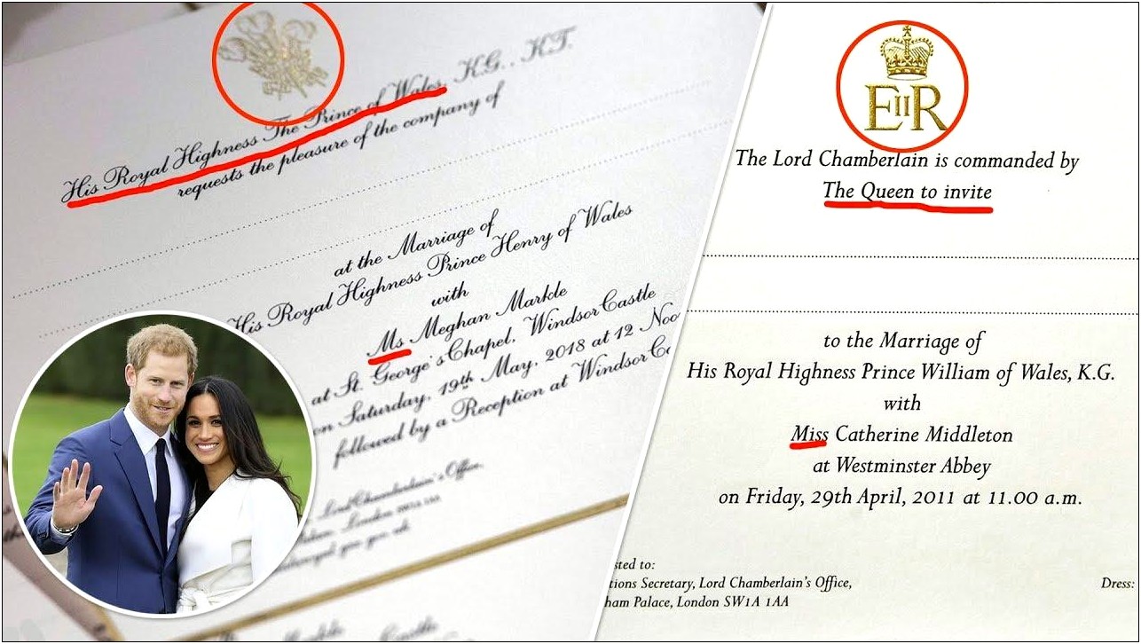 Kate Middleton And Prince William Wedding Invitation