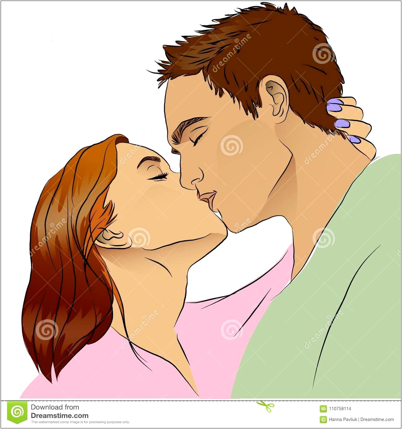 Kissing Couple Pop Up Card Template Free Download