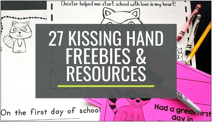 Kissing Hand Raccoon Puppet Template Free Printable
