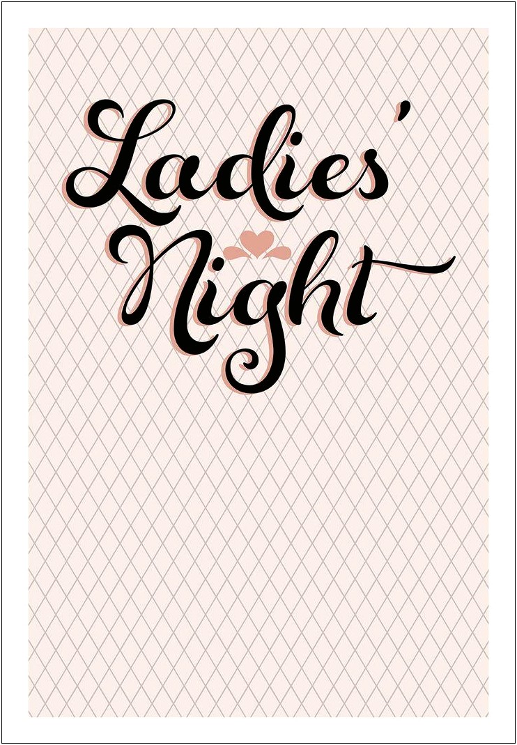 Ladies Night Out Invitation Templates Free