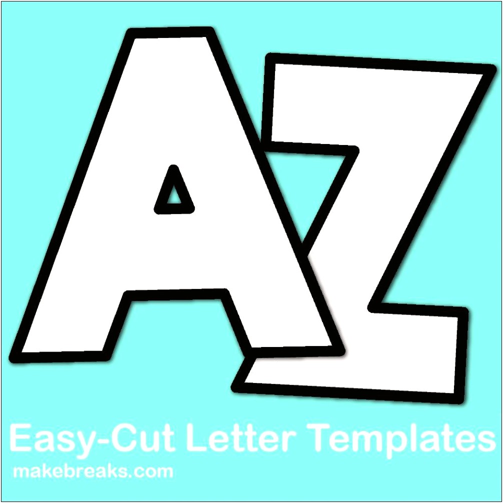 Large Alphabet Templates To Cut Out Free