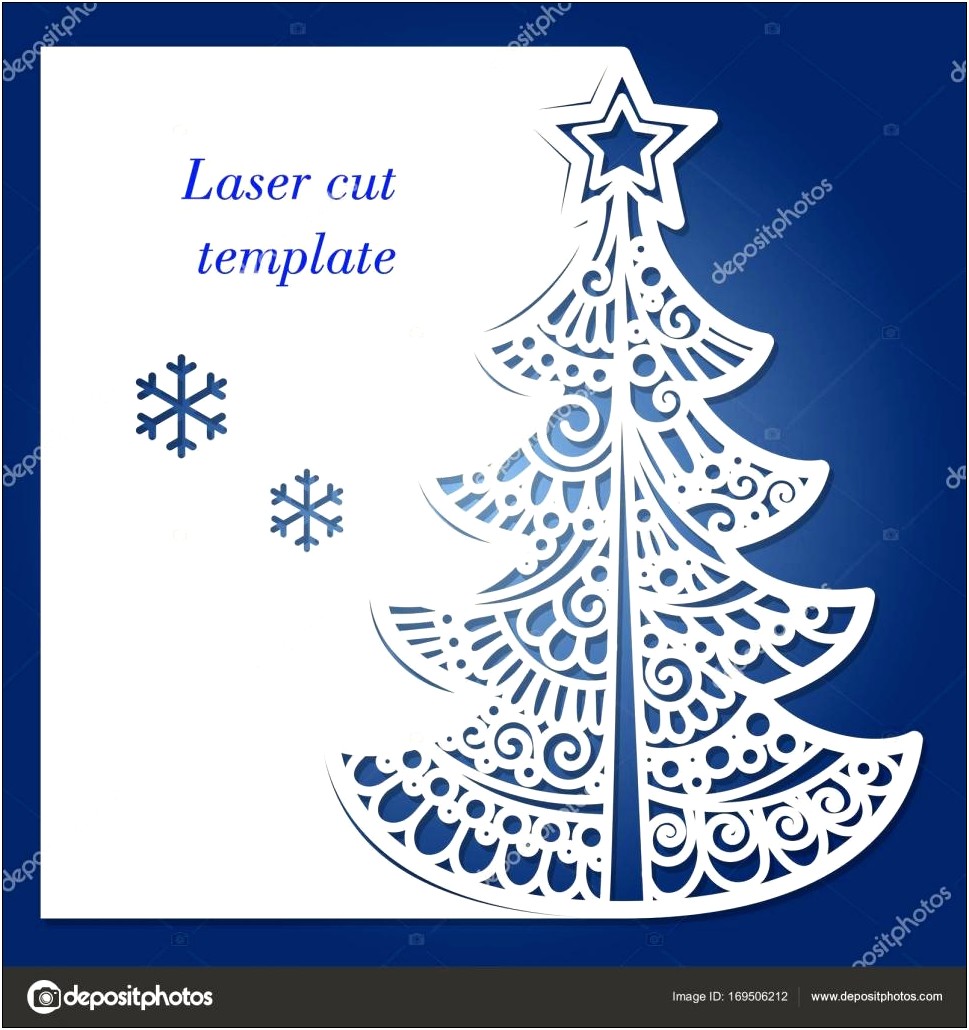 Laser Cut Christmas Tree Template Free
