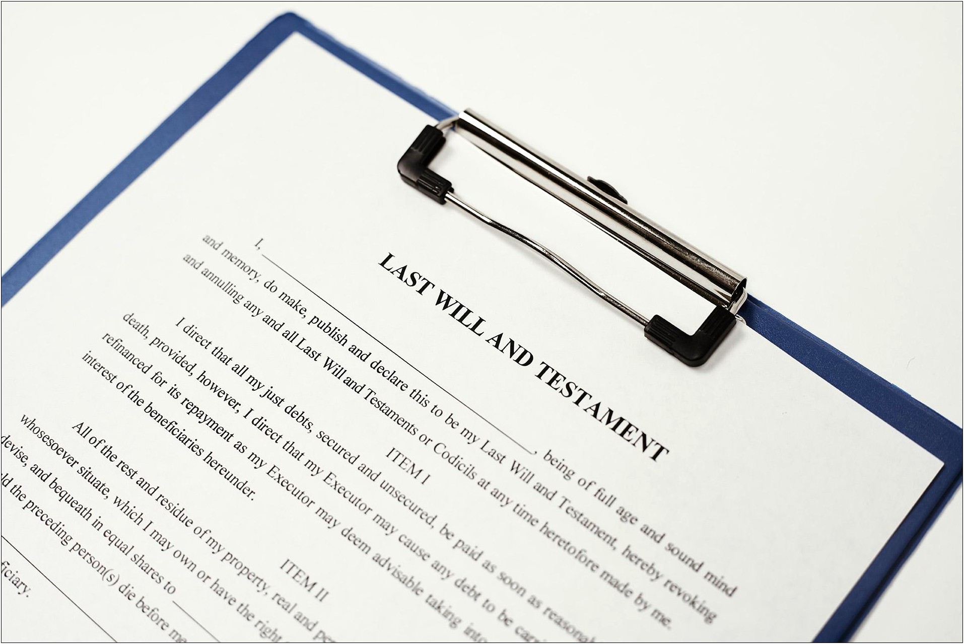 Last Will And Testament Template New York Free