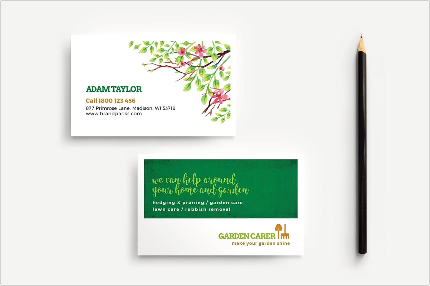 Lawn Care Business Card Template Psd Free Download
