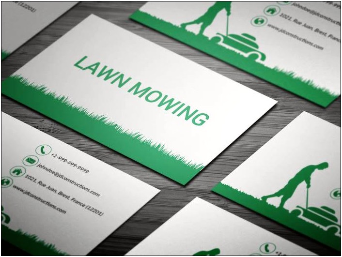 Lawn Service Business Card Template Free