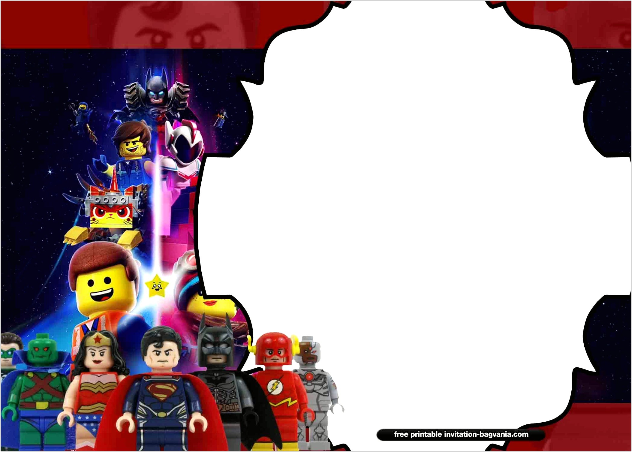 Lego Ninja Birthday Party Invitation Template Free