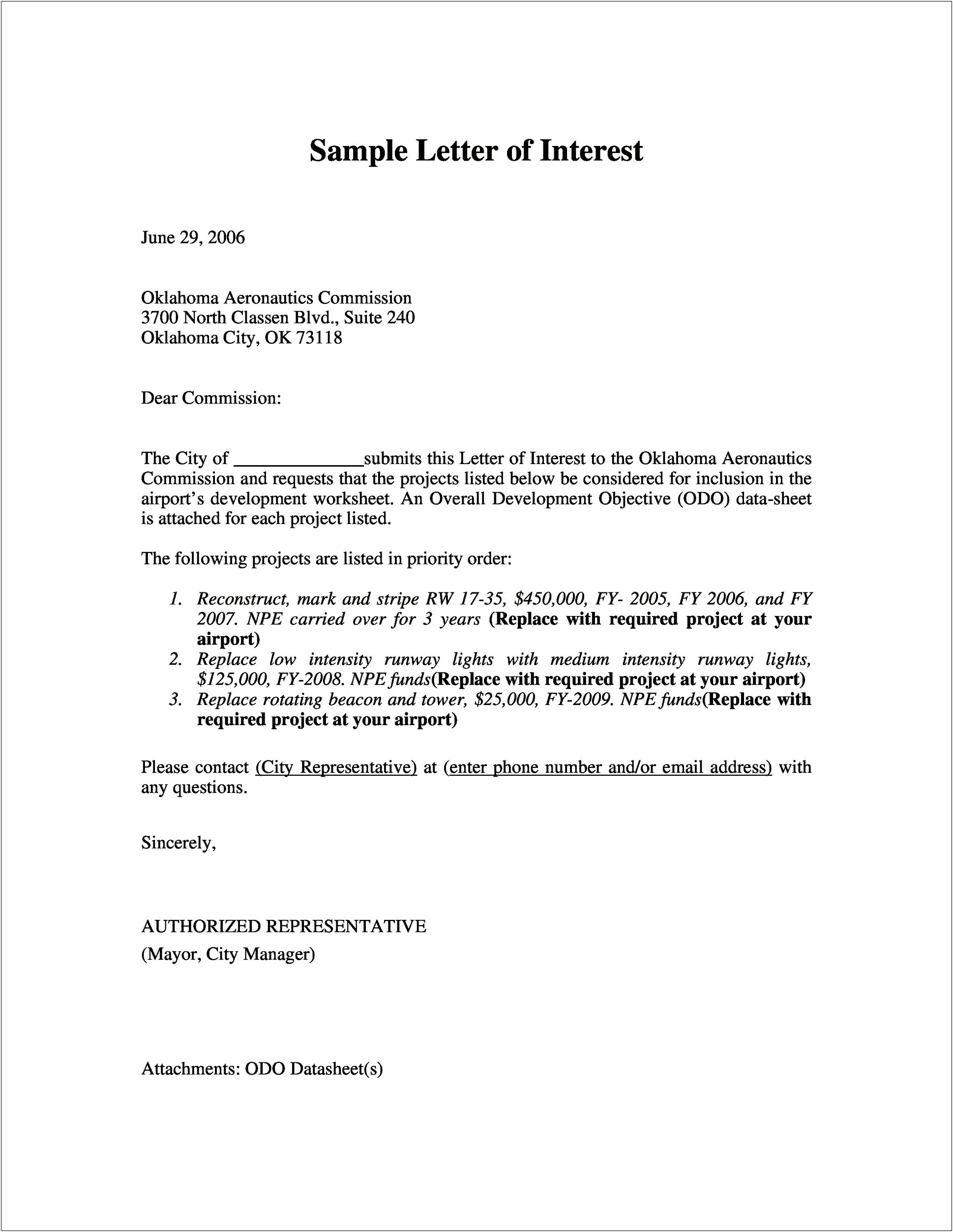 Letter Of Interest For A Job Template Free