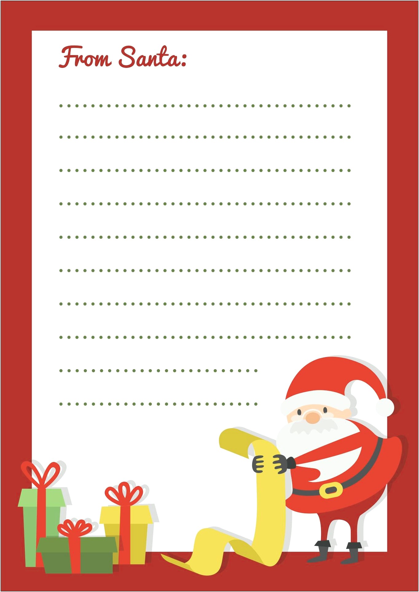 Letters From Santa 2014 Templates Free Printable