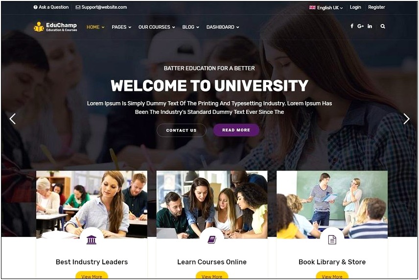 Library Management System Web Template Html Free Download