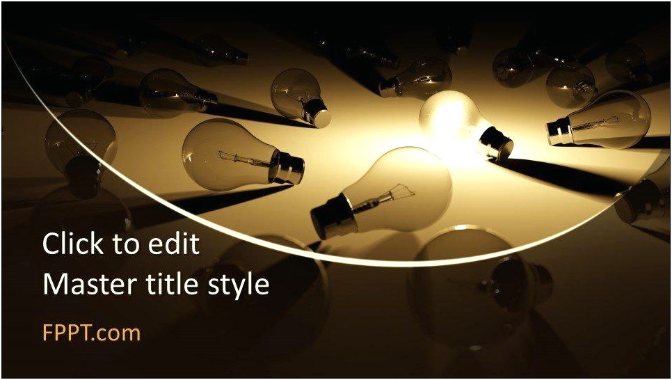 Light Bulb Powerpoint Template Free Download