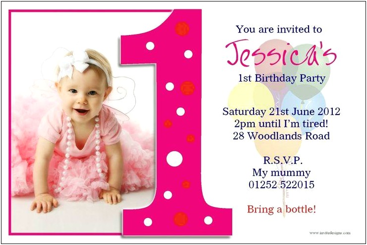 Little Girl Birthday Invitation Templates Free