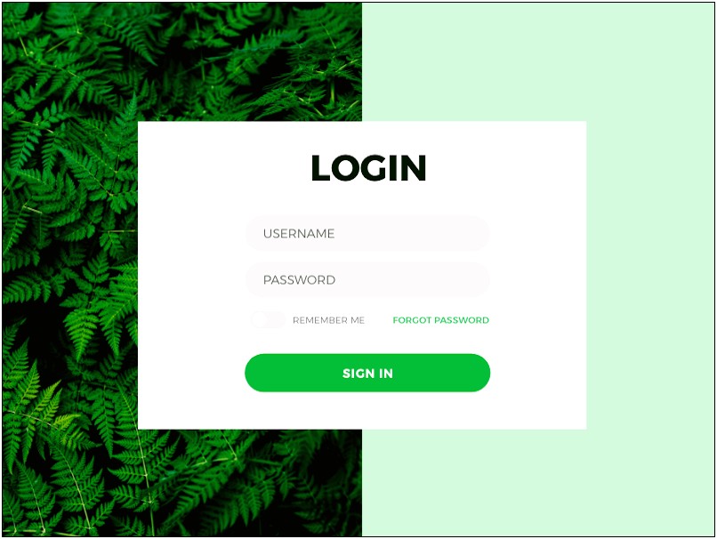 Login Form Bootstrap 4 Free Template