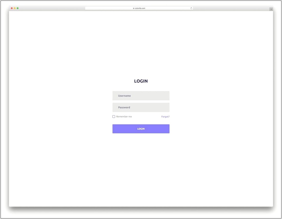 Login Page Template Free Download In Html