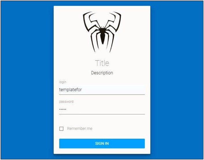 Login Template Free Download Html5 And Css3