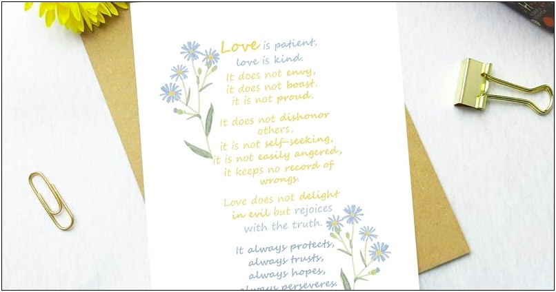 Love Is Patient Love Is Kind Wedding Invitations