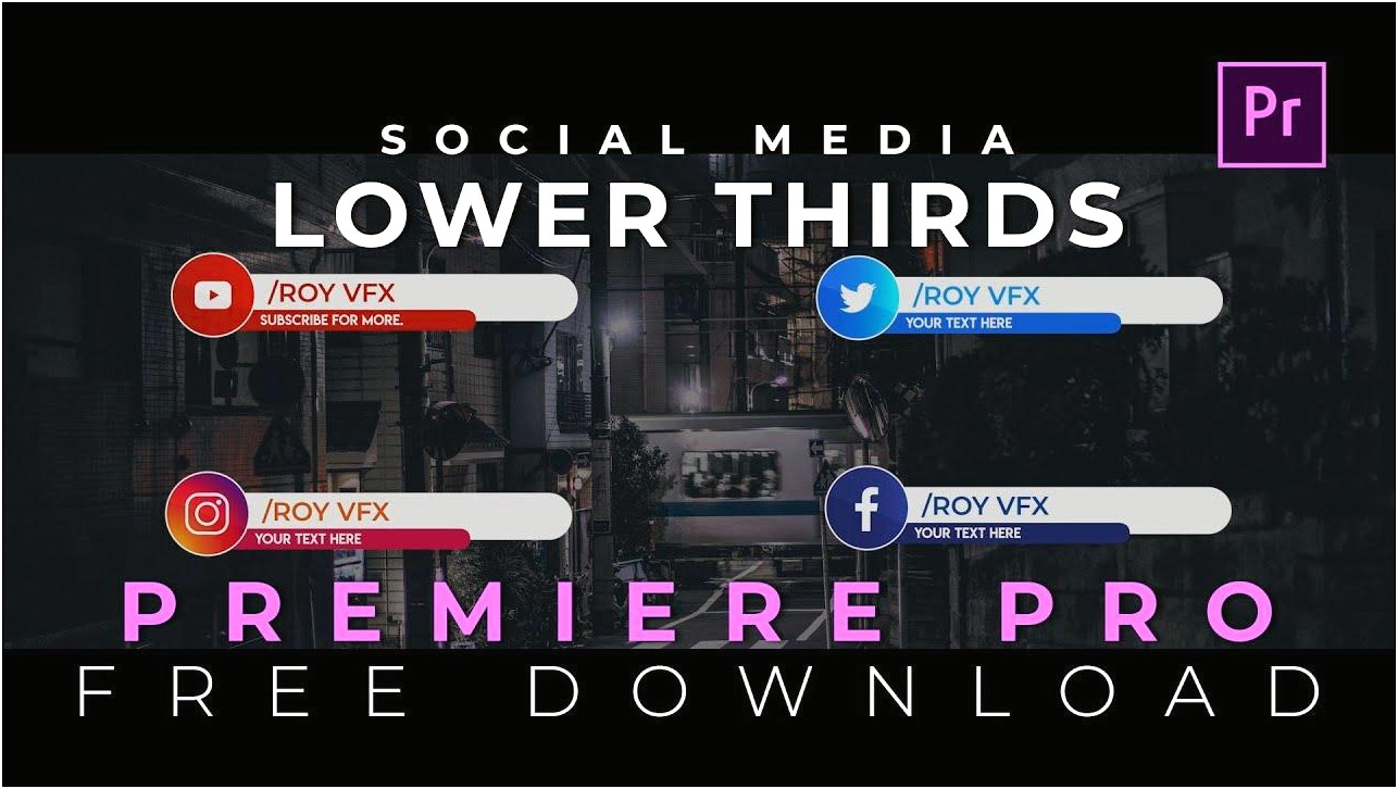 Lower Thirds Templates Free Download Premiere Pro