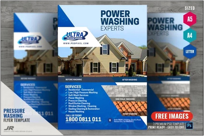 Lpower Washing & Andscaping Flyer Templates Free Printable