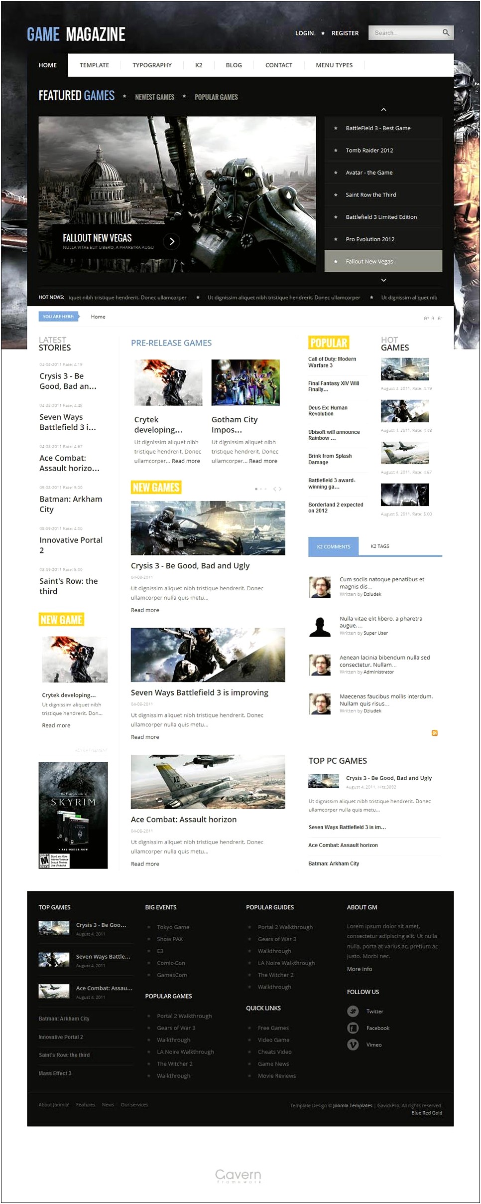 Magazine Template For Joomla 2.5 Free Download