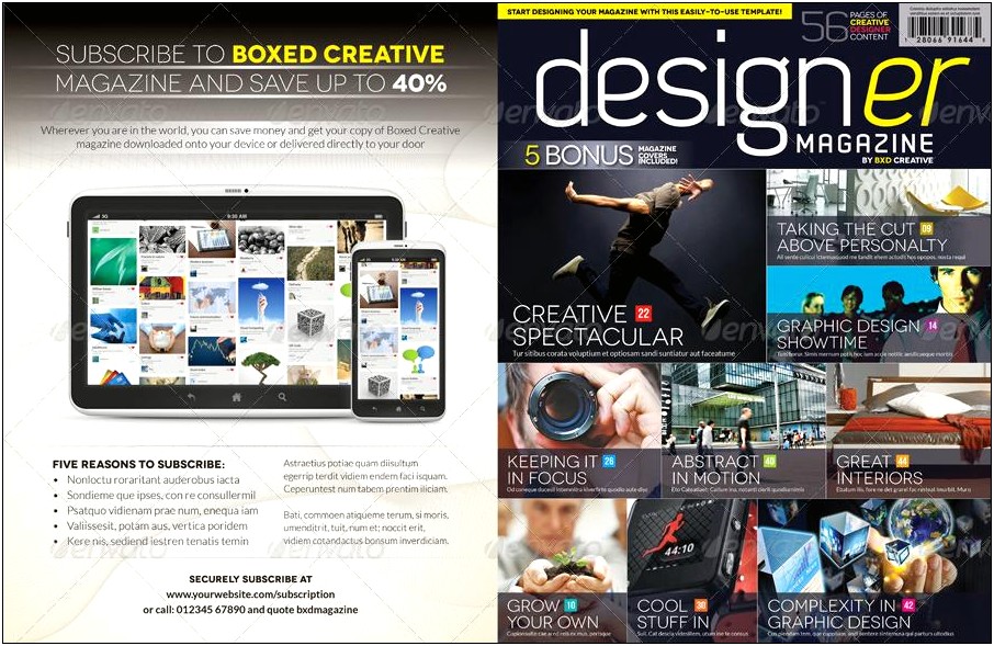 Magazine Template Indesign 56 Page Layout V3 Free