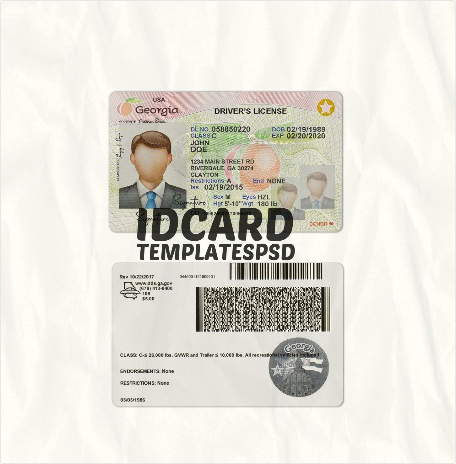 Making A Driver's License Free Template Ga