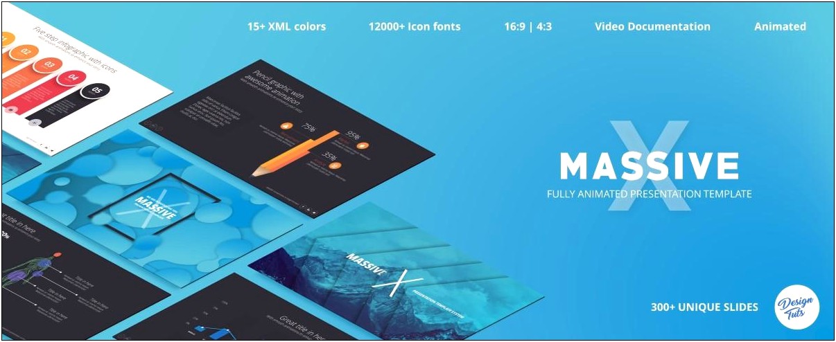 Massive X Powerpoint Template Free Download