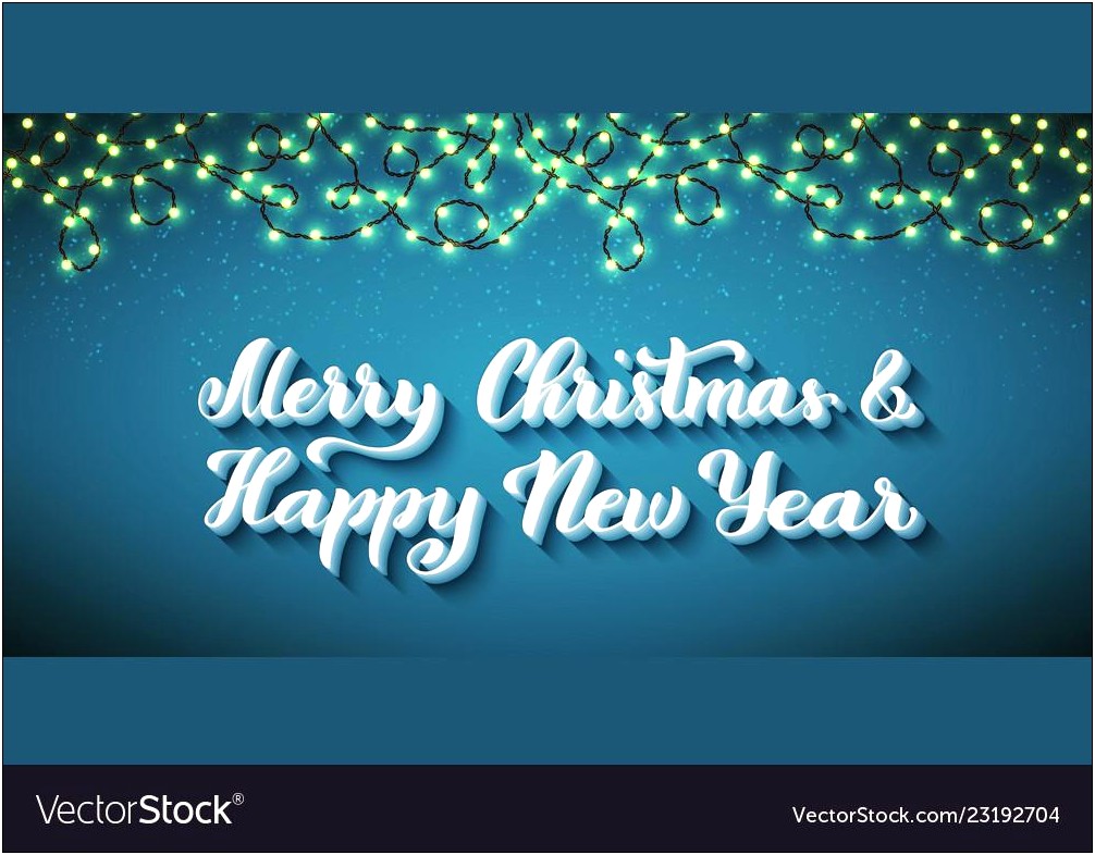 Merry Christmas And Happy New Year Templates Free
