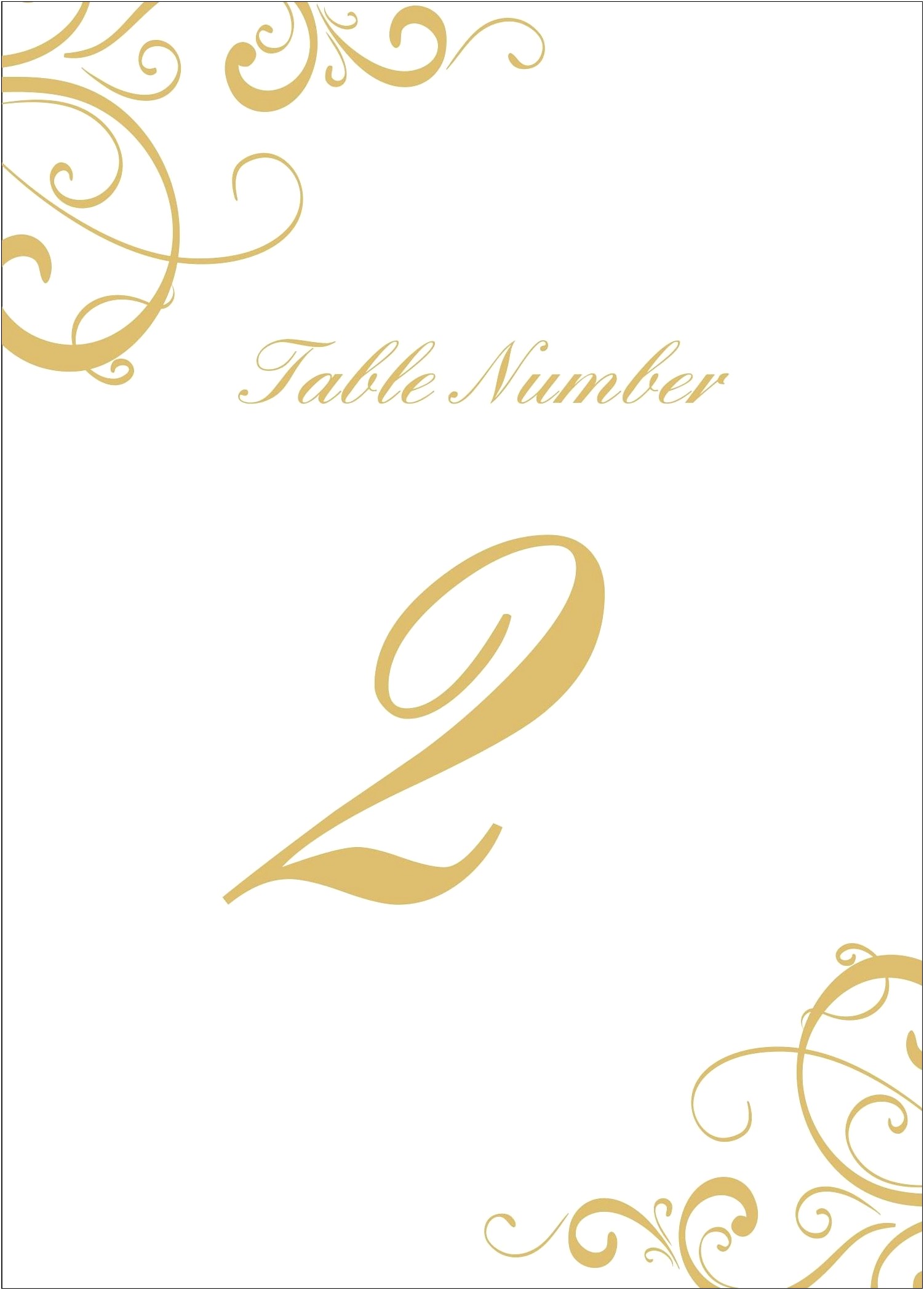 Microsft 365 Free Large Table Number Template